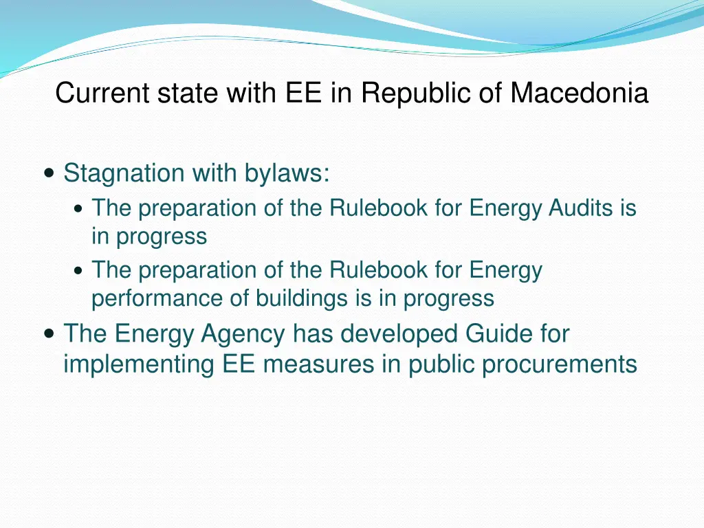 current state with ee in republic of macedonia