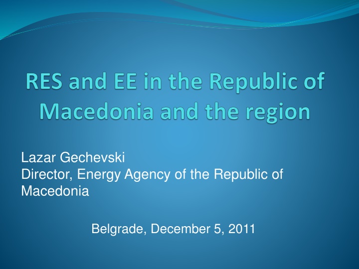 lazar gechevski director energy agency