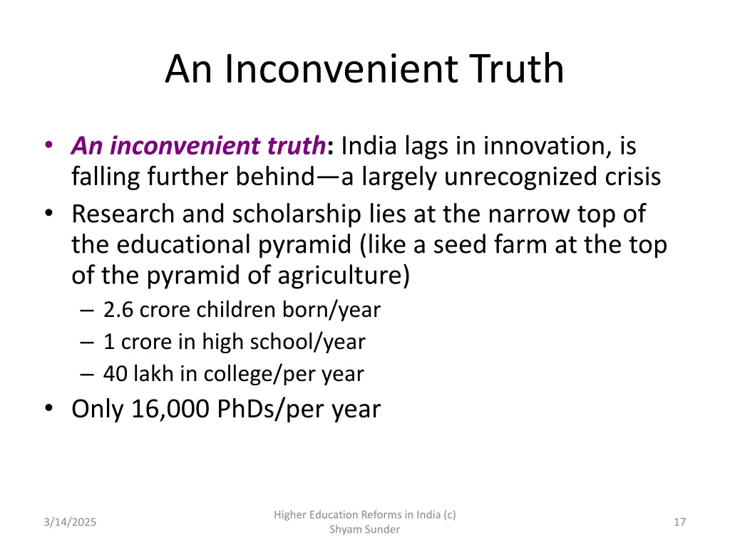 an inconvenient truth