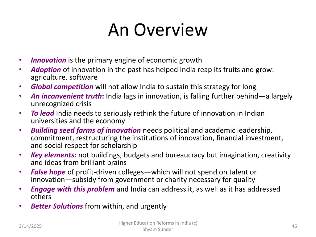 an overview 1