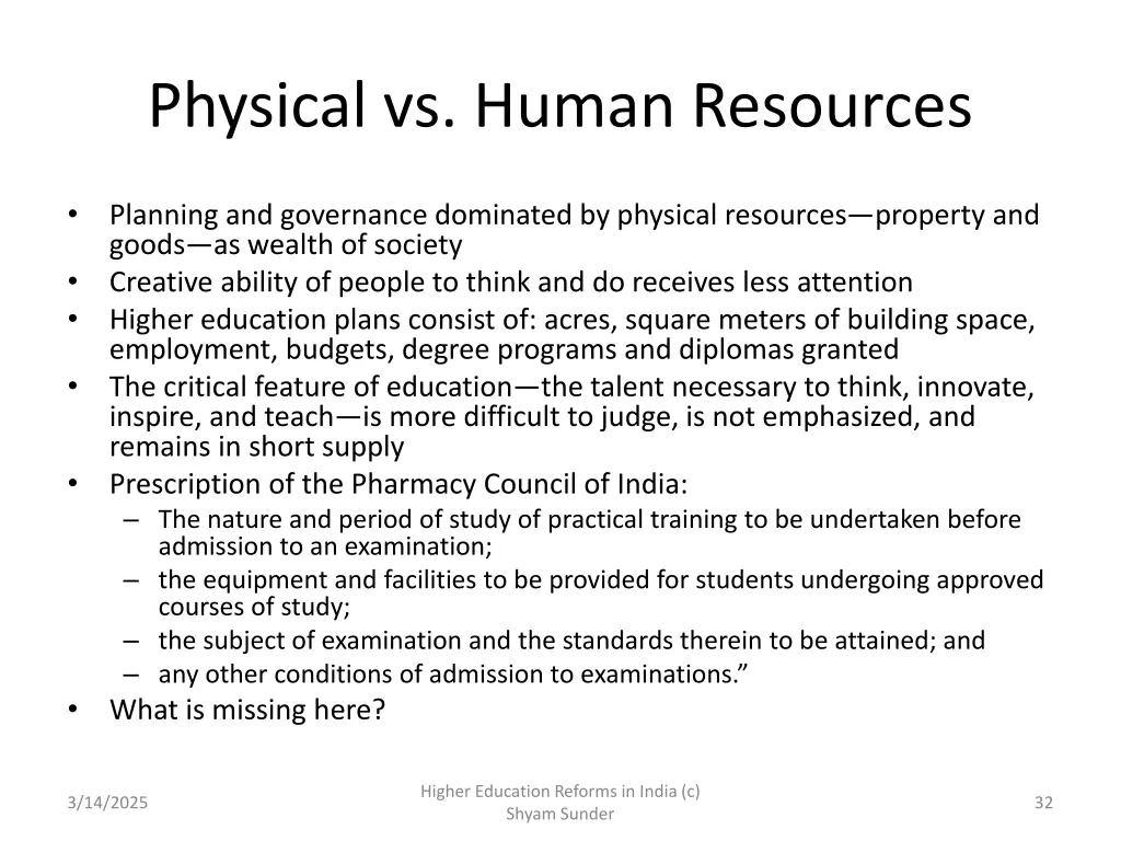 physical vs human resources