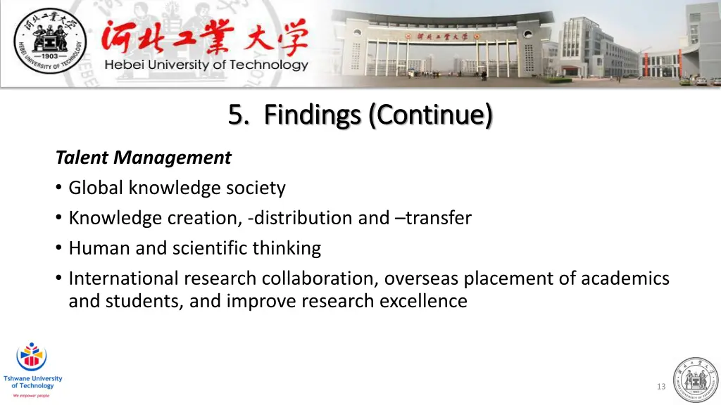 5 findings continue 5 findings continue 1