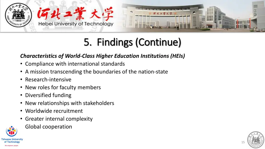 5 findings continue 5 findings continue 3
