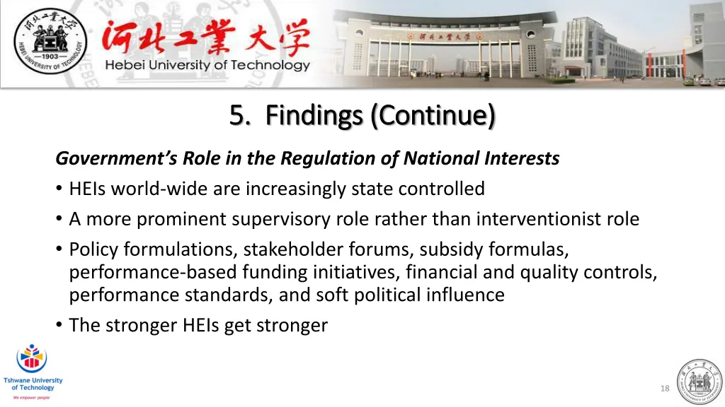 5 findings continue 5 findings continue 6