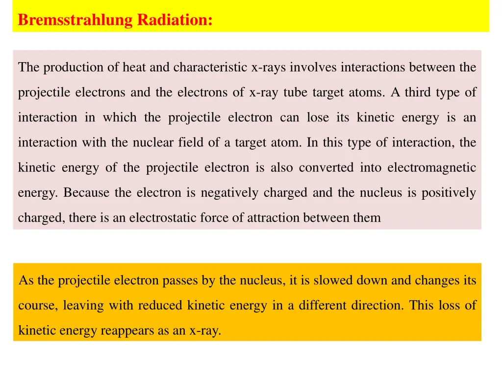 bremsstrahlung radiation