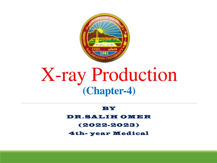 x ray production chapter 4