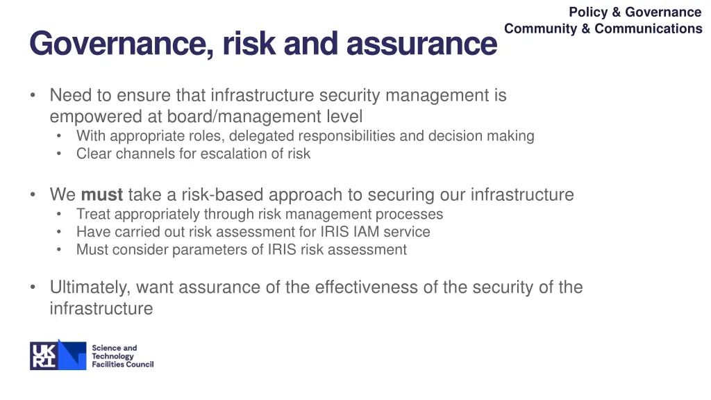 policy governance community communications
