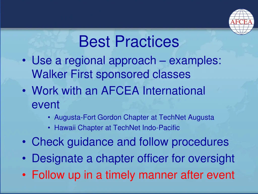 best practices