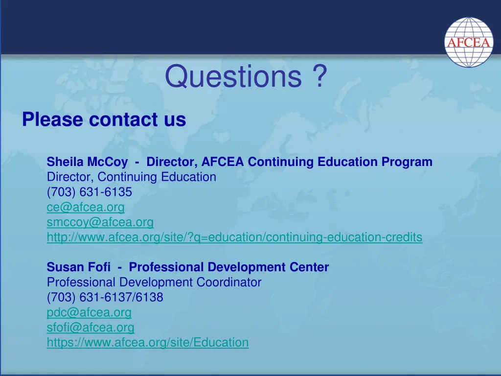 questions