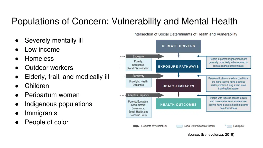 populations of concern vulnerability and mental