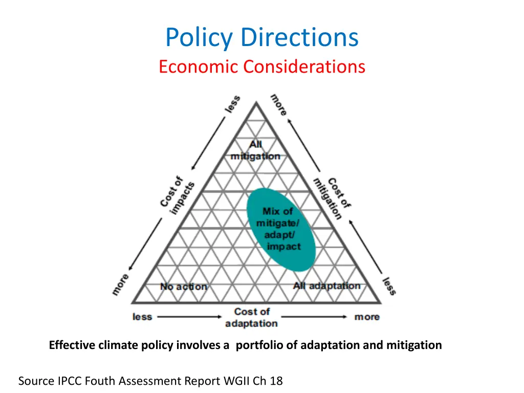 policy directions economic considerations