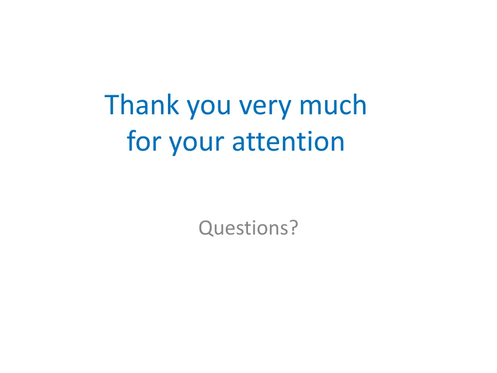 thank you very much for your attention