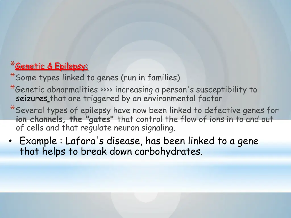 genetic epilepsy some types linked to genes