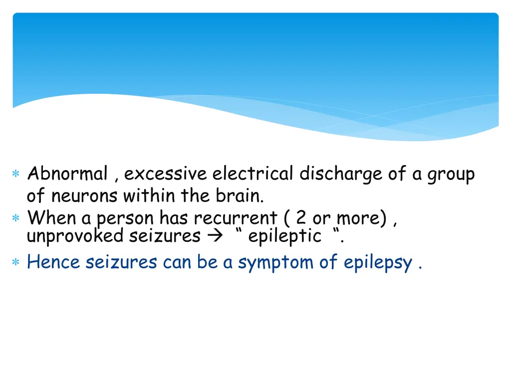 abnormal excessive electrical discharge