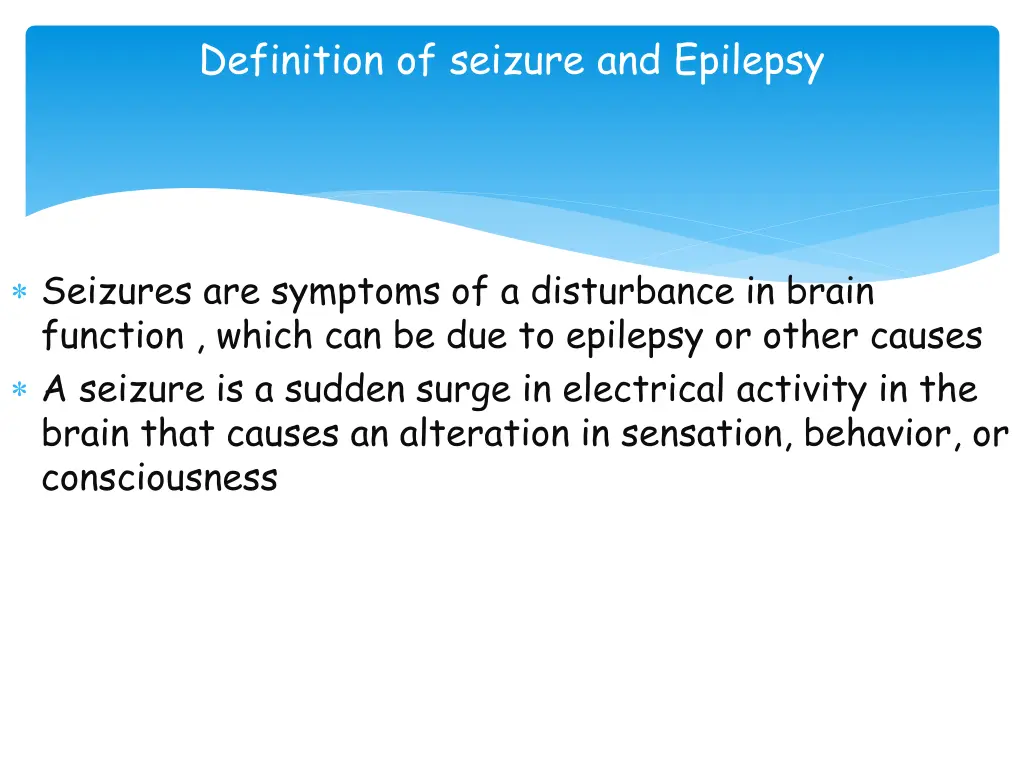 definition of seizure and epilepsy