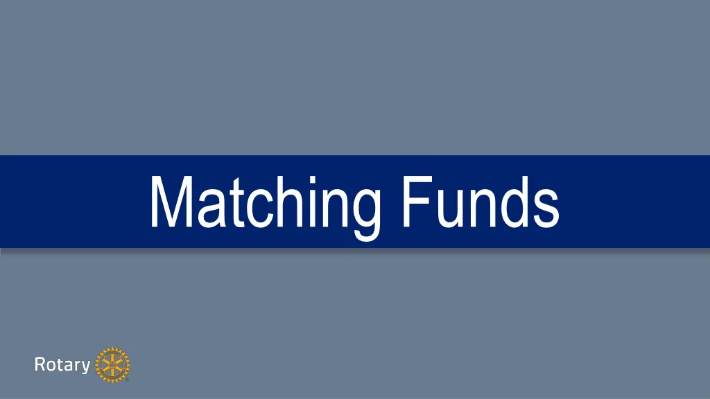 matching funds