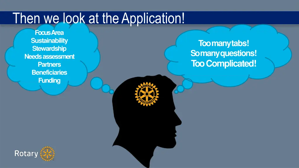 then we look at theapplication