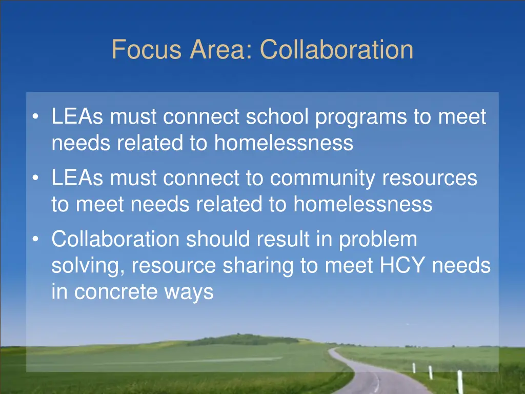 focus area collaboration