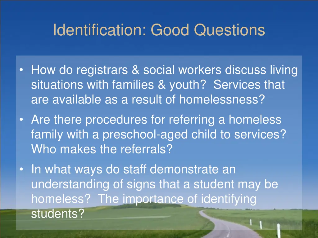 identification good questions 1
