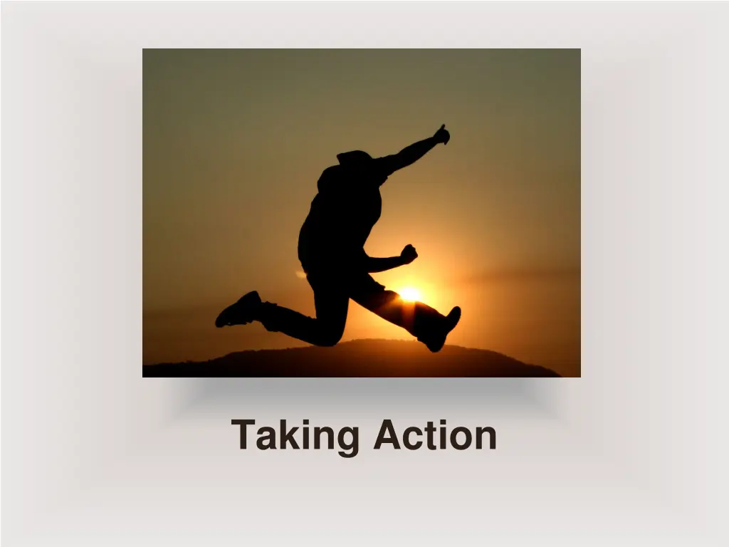 taking action