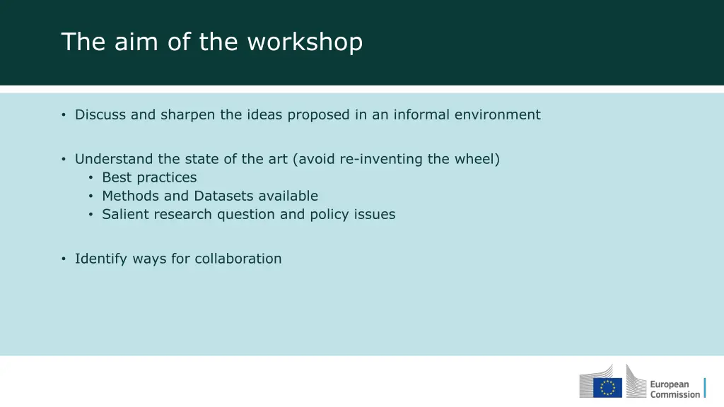 the aim of the workshop