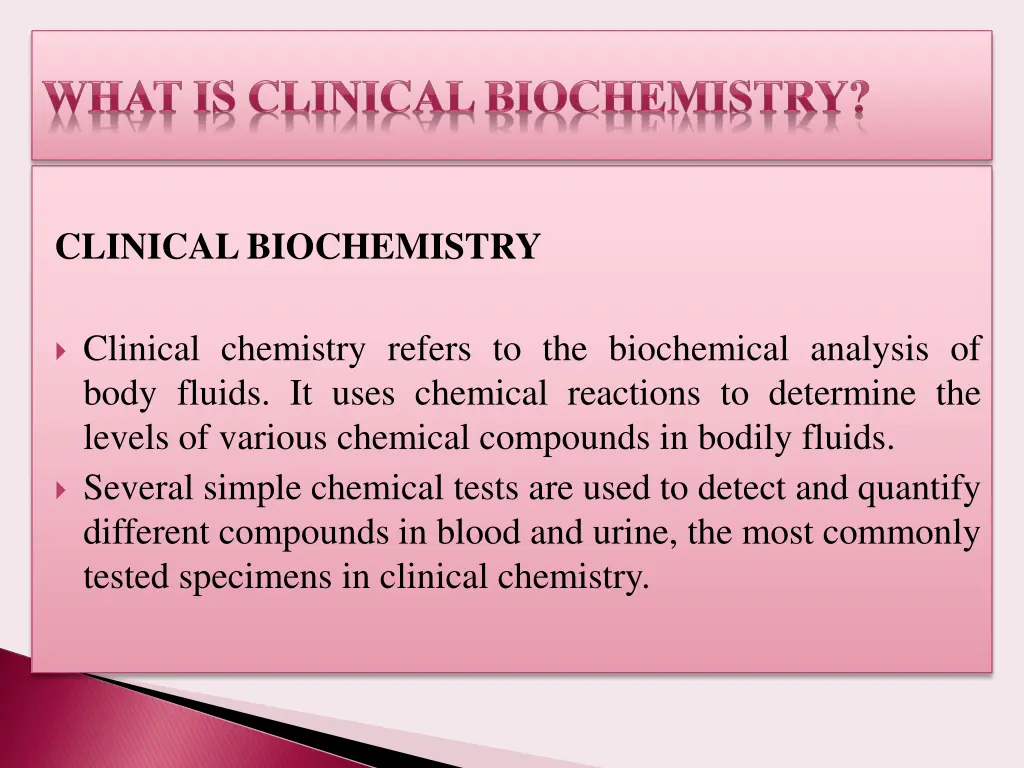 clinical biochemistry