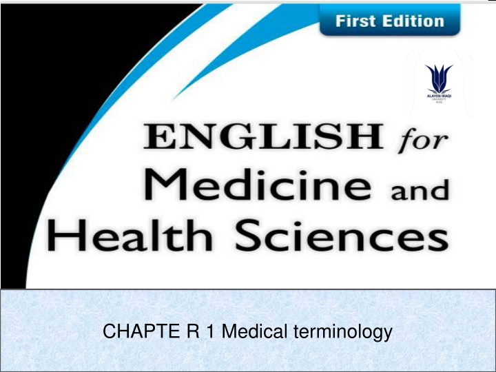 chapte r 1 medical terminology