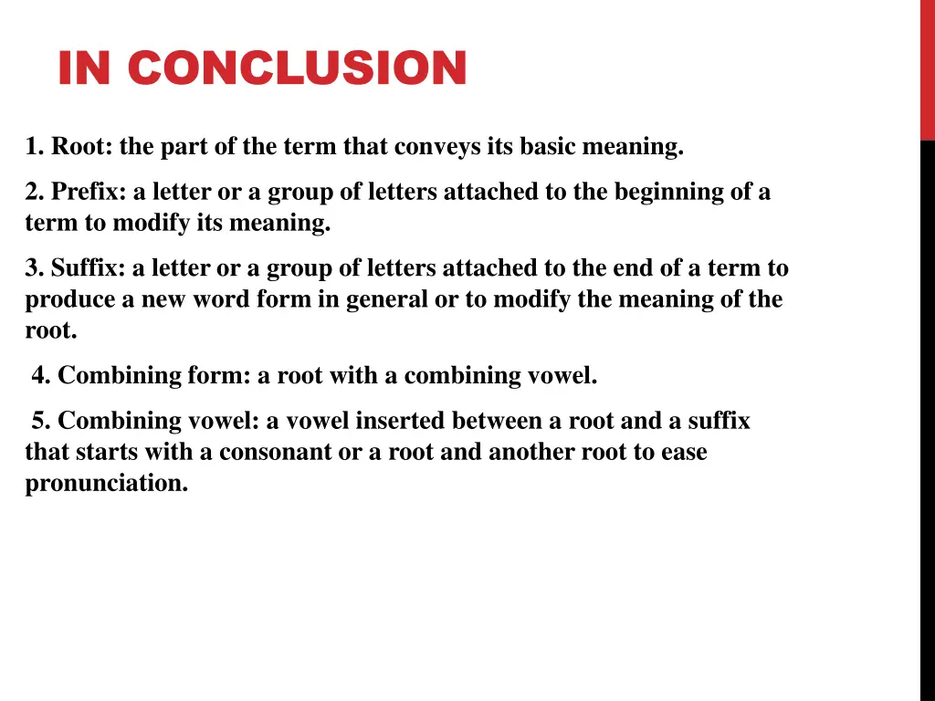 in conclusion