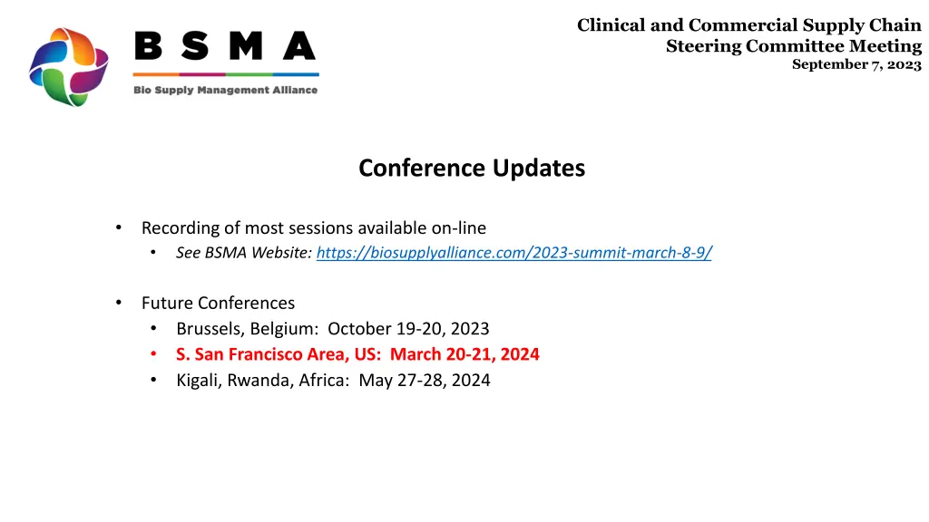 clinical and commercial supply chain steering 2