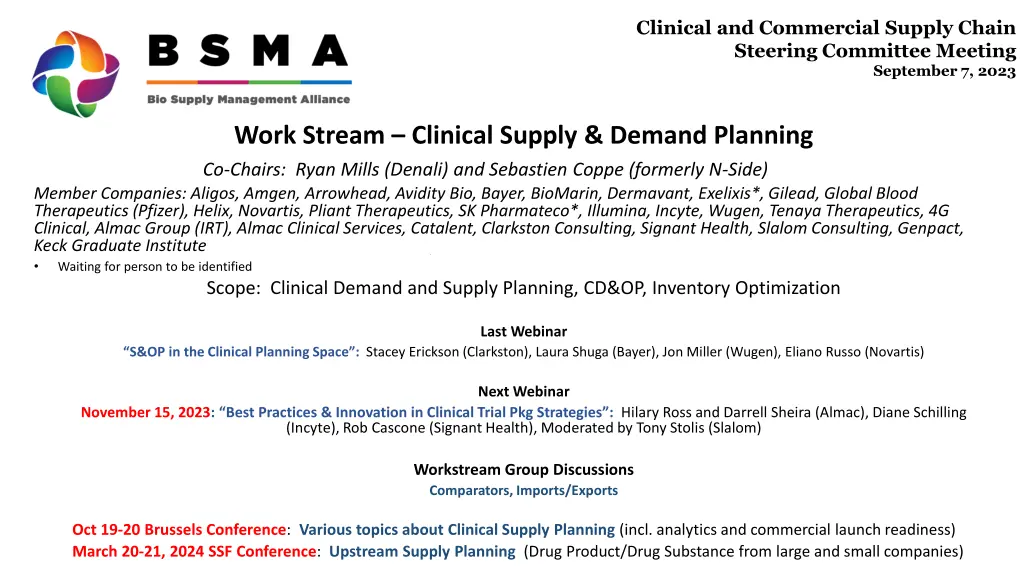 clinical and commercial supply chain steering 3