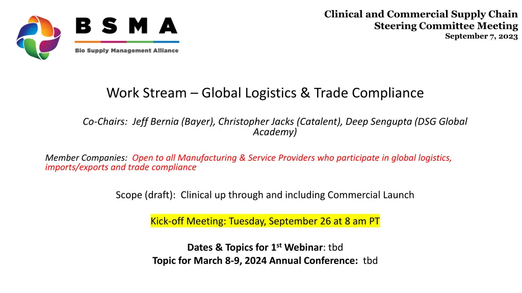 clinical and commercial supply chain steering 6