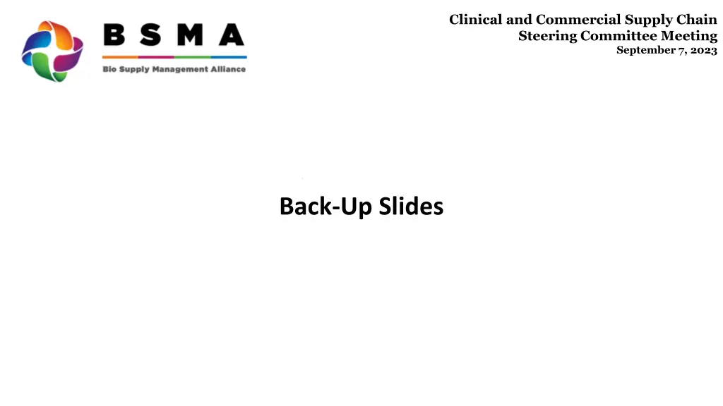 clinical and commercial supply chain steering 9