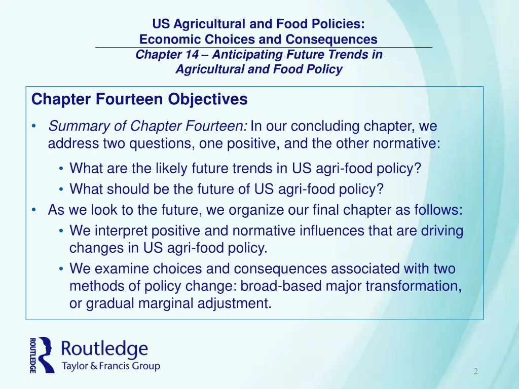 us agricultural and food policies economic 1
