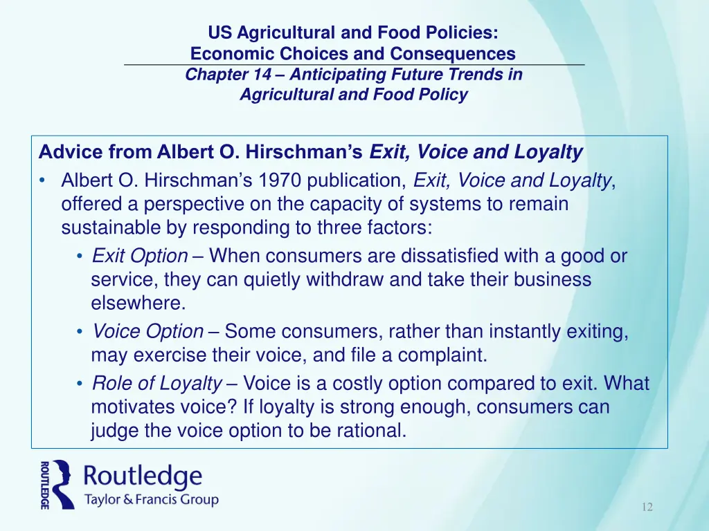 us agricultural and food policies economic 11