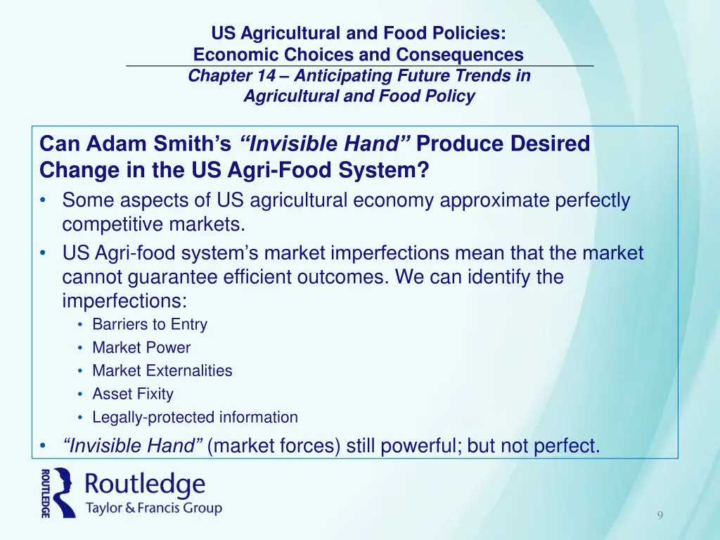 us agricultural and food policies economic 8