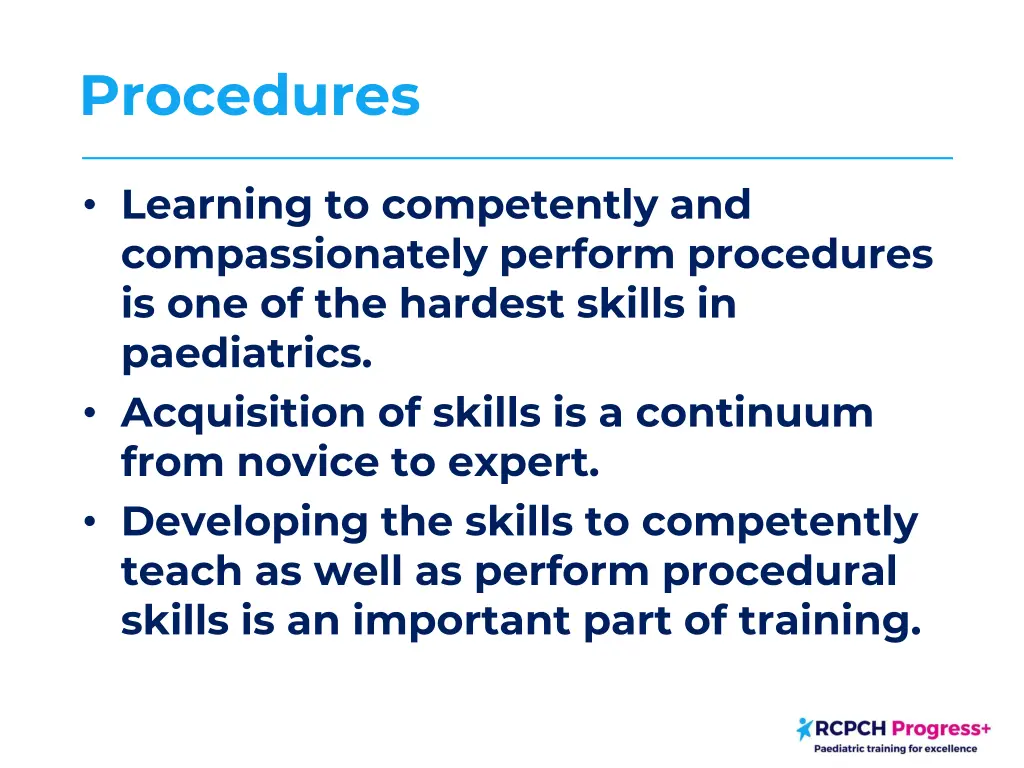 procedures