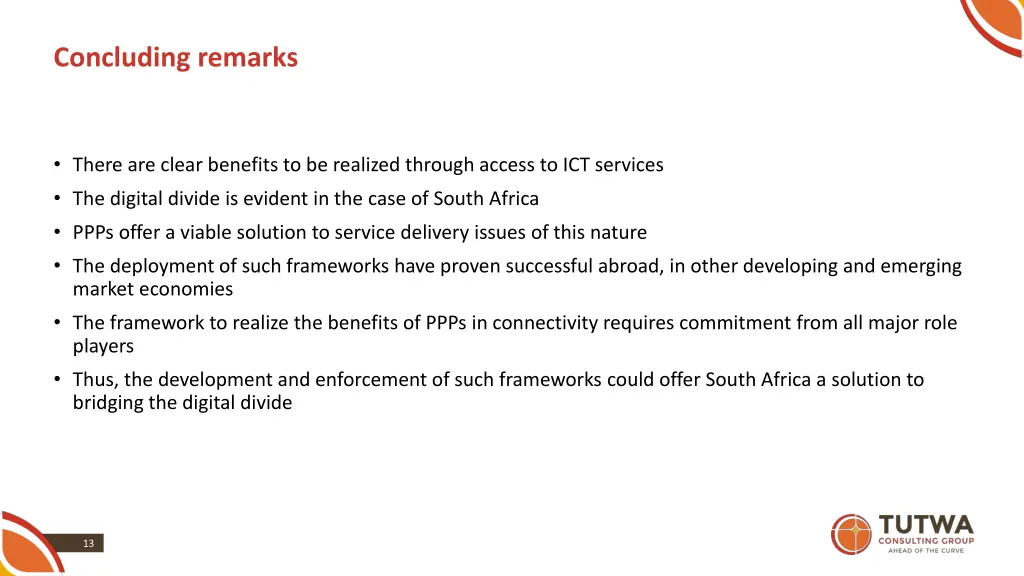 concluding remarks