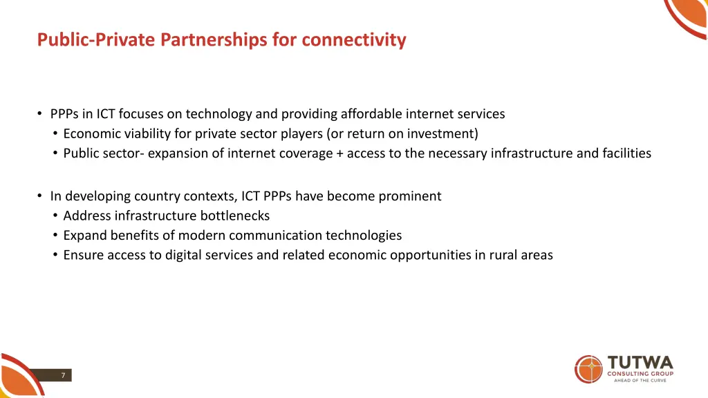 public private partnerships for connectivity