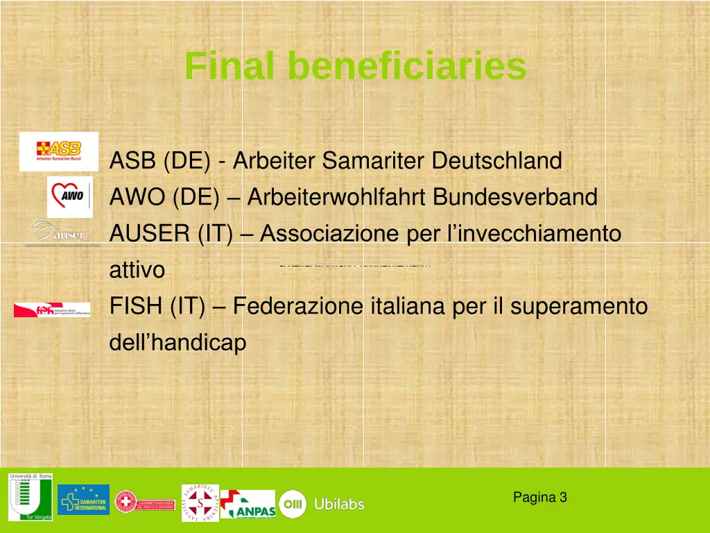 final beneficiaries