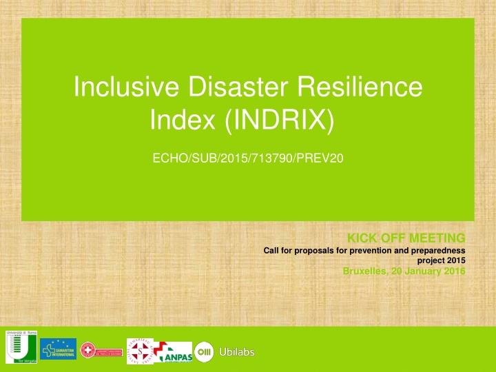 inclusive disaster resilience index indrix