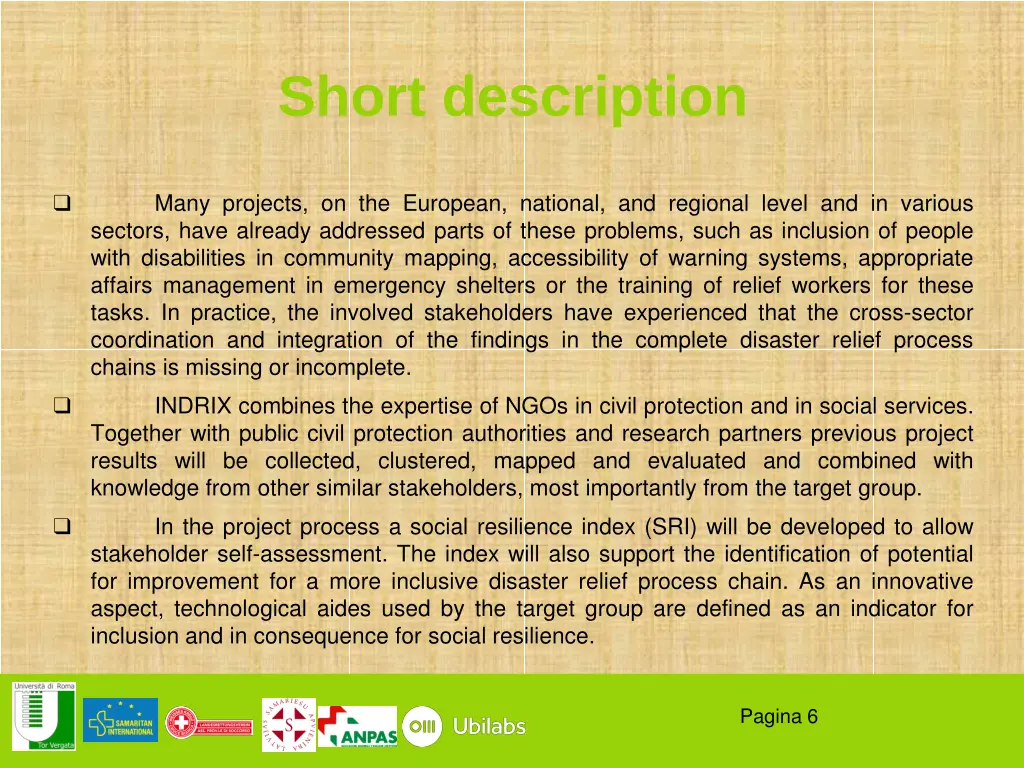 short description