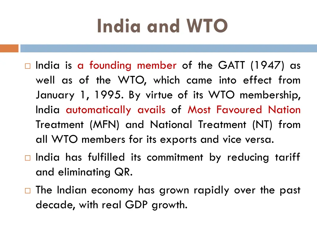 india and wto