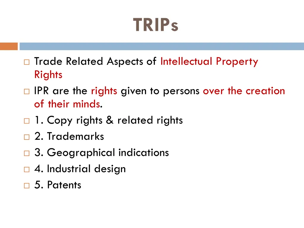 trips