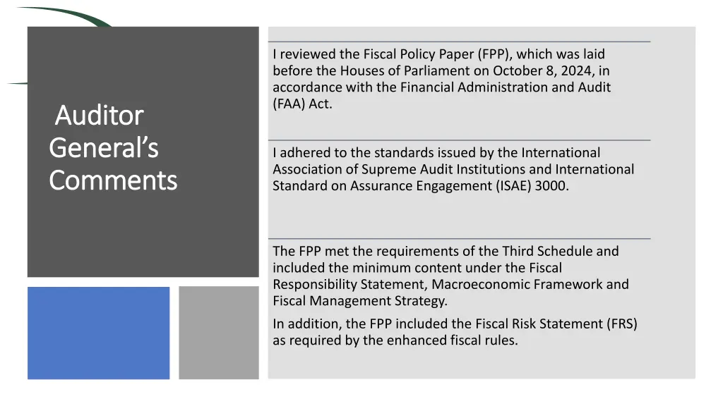 i reviewed the fiscal policy paper fpp which