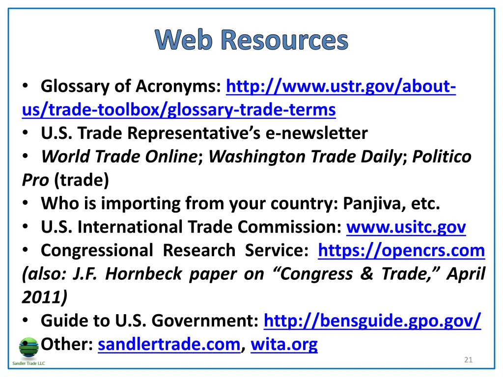 web resources