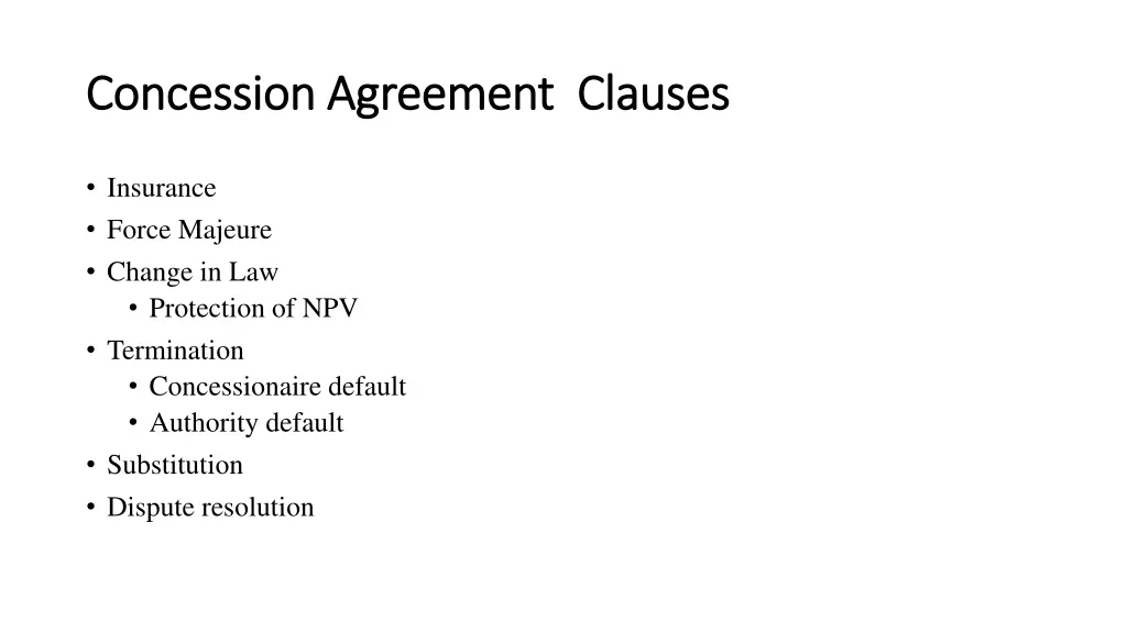 concession agreement clauses concession agreement 3