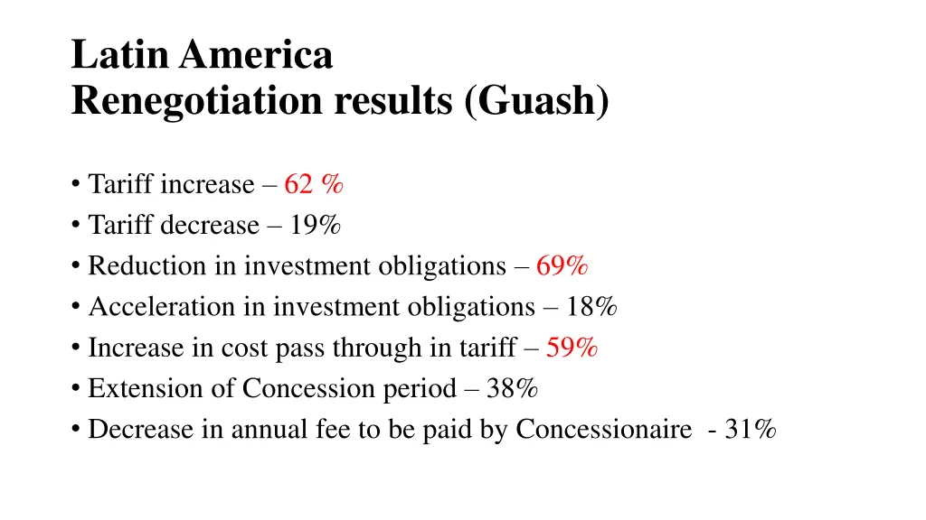 latin america renegotiation results guash