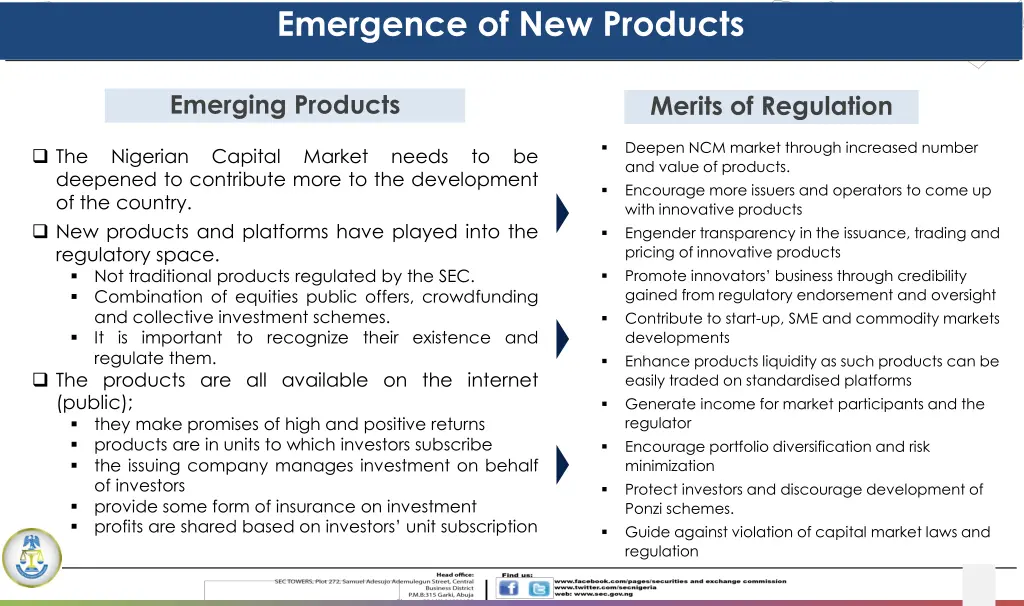 emergence of new products