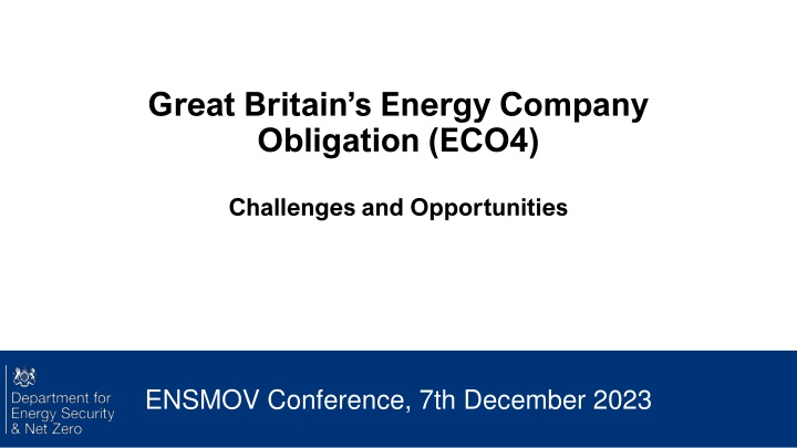 great britain s energy company obligation eco4