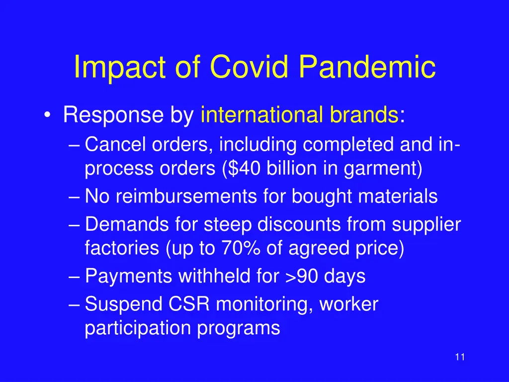 impact of covid pandemic